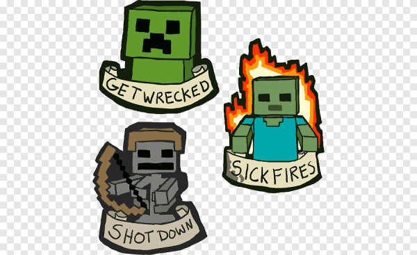 Minecraft наклейки
