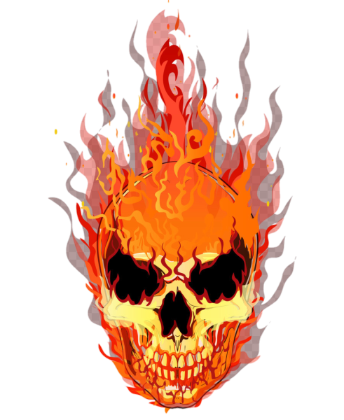 Горящий череп