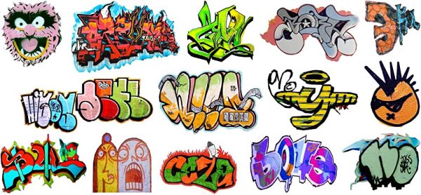Наклейки из граффити