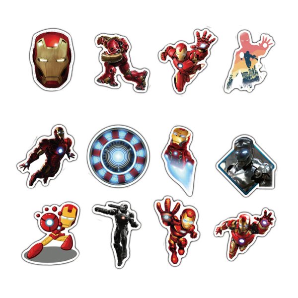 Железный человек наклейки Стикеры