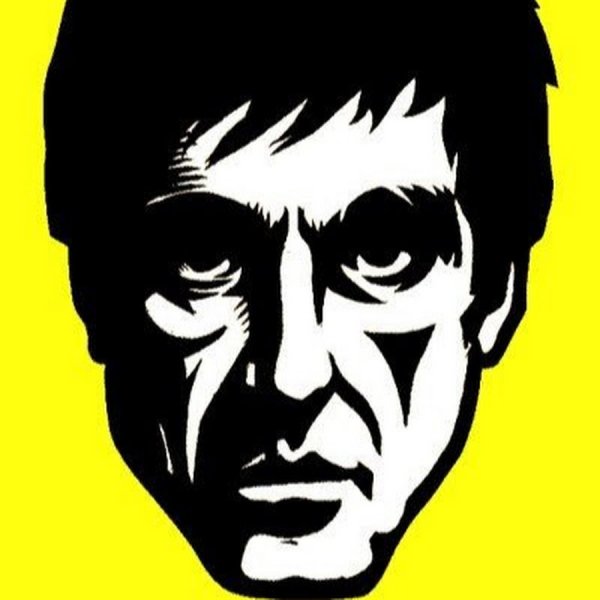 Аль Пачино Тони Монтана чб