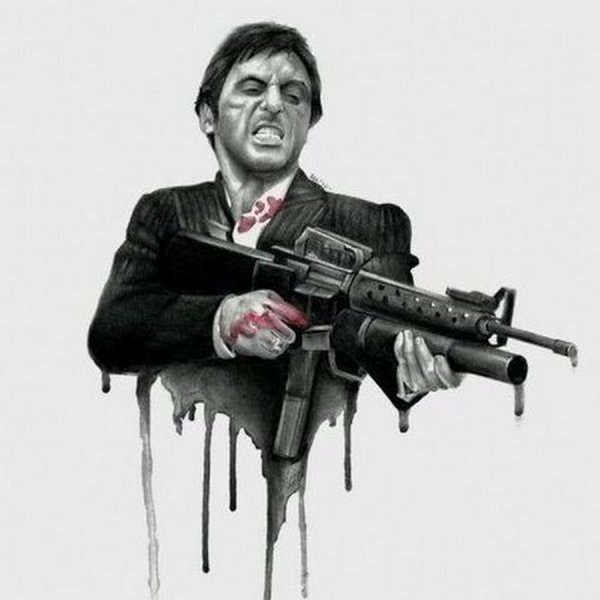 Аль Пачино Тони Монтана арт