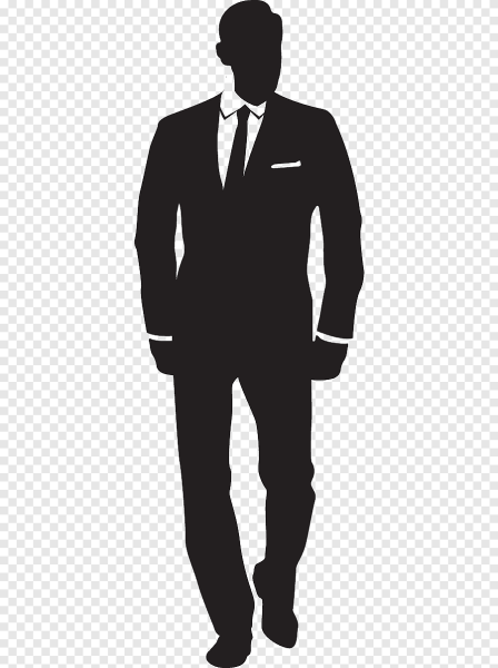 Силуэт человека в костюме