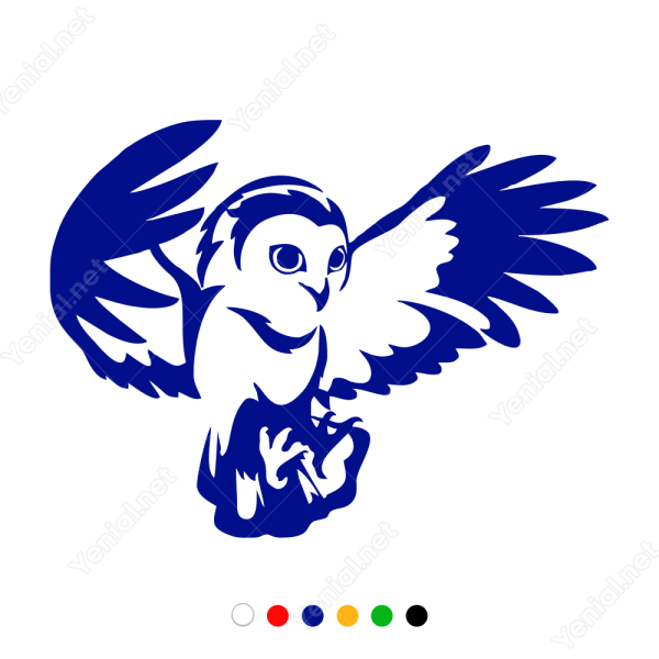 Наклейка - Совы среди звезд