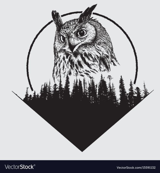 Филин Графика символ
