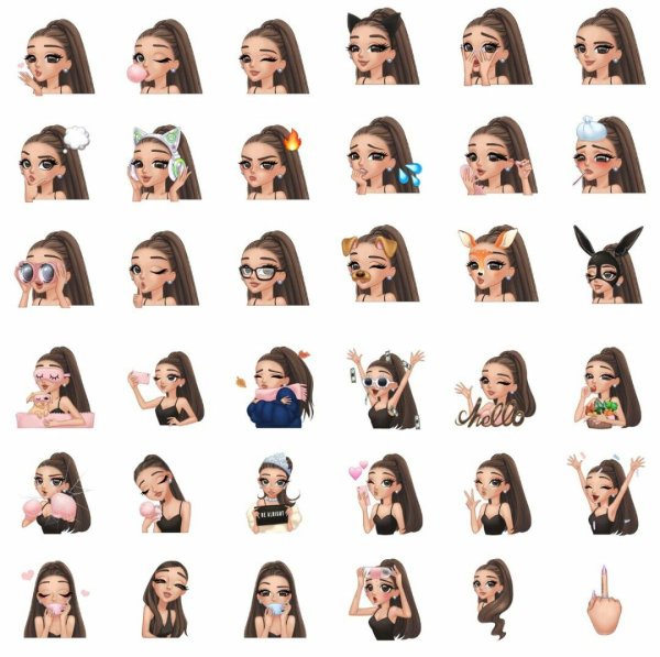 Стикеры ариана Гранде