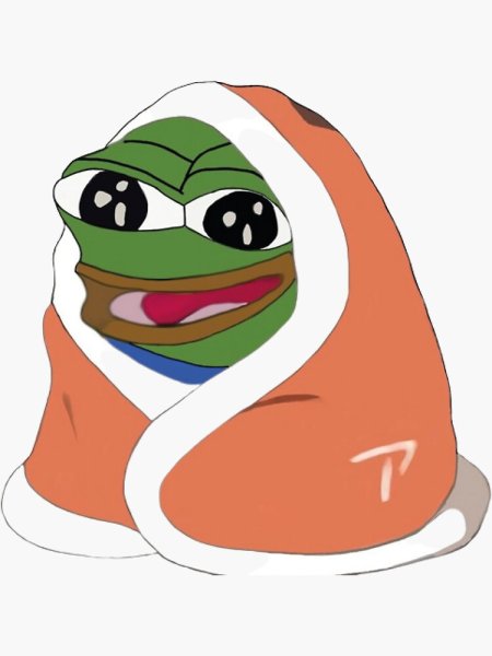 Лягушка Пепе с чаем