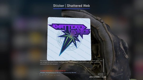 Наклейки из расколотой сети