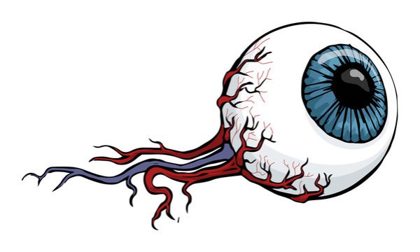 Стекающая красная краска