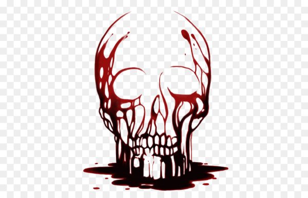 Потеки крови на черном фоне