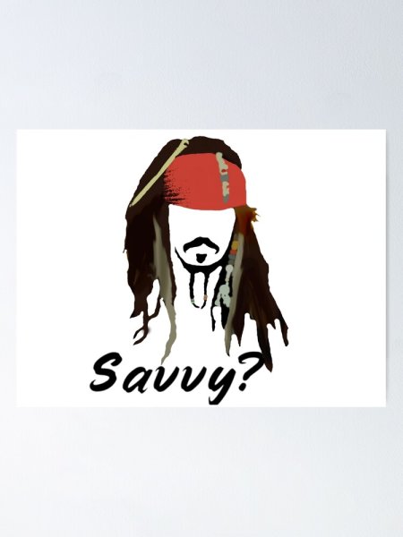 Джек Воробей силуэт