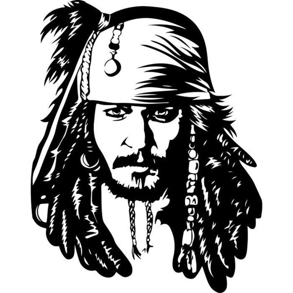 Пират теневой силуэт