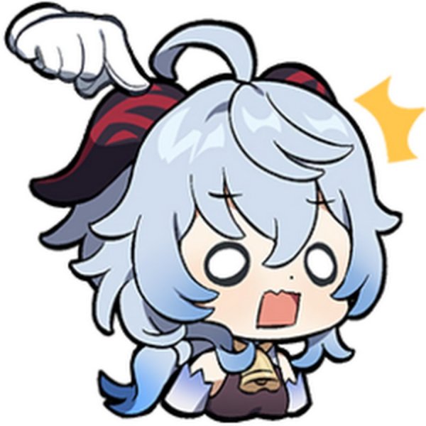 Чиби Эола Геншин Импакт стикер