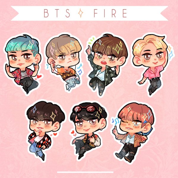 Стикер пак БТС