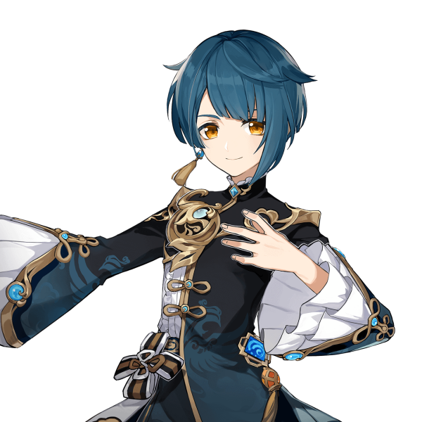 Син цю Геншин арт