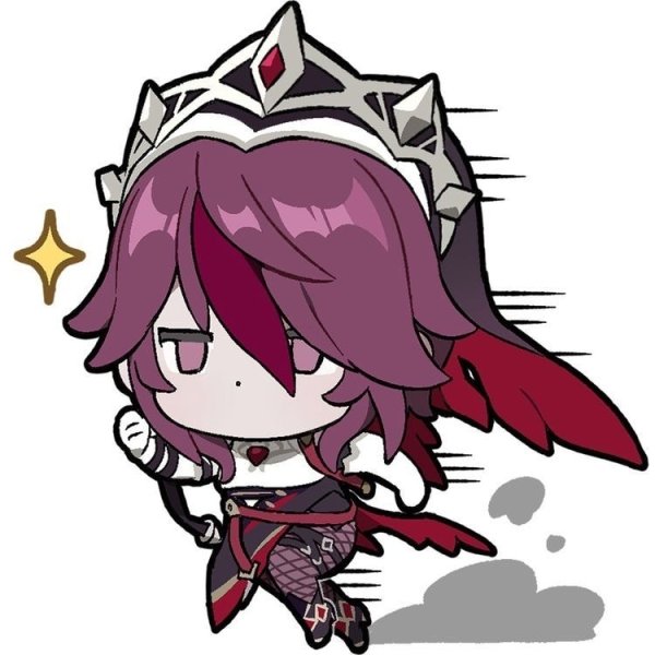 Стикеры Геншин Импакт Чиби Розария