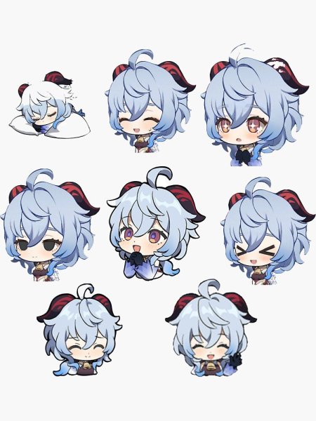 Стикеры Геншин Импакт Чиби Сяо