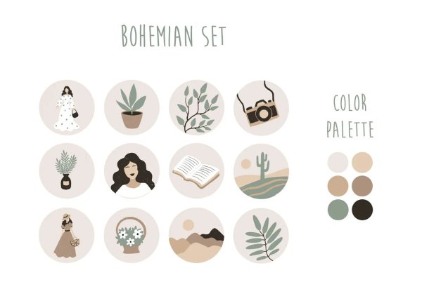 Модные значки для актуального