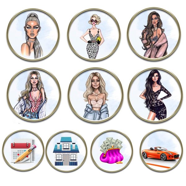 Иконки девушки для Инстаграм