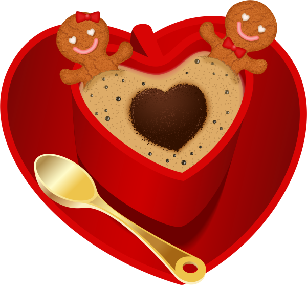 Чашечка кофе с сердечком