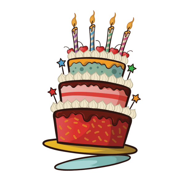 Клипарт с днем рождения на прозрачном фоне