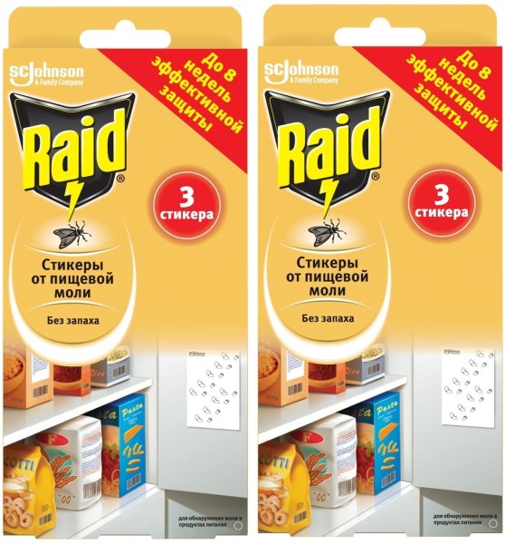 Стикеры Raid от пищевой моли
