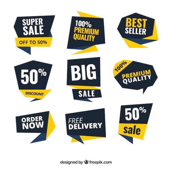 Наклейка скидка