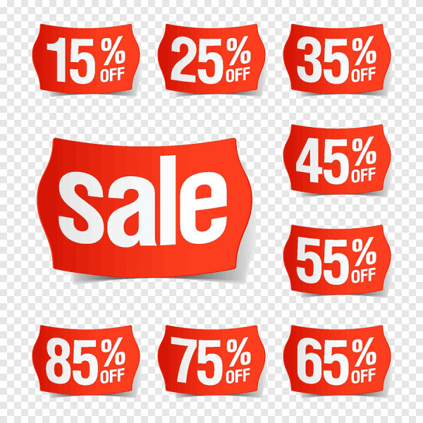 Наклейка скидка