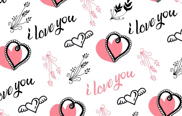 Фон с надписью Love