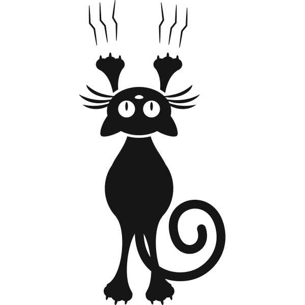 Наклейка след от когтей