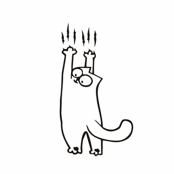 Наклейки на стену кот Саймона