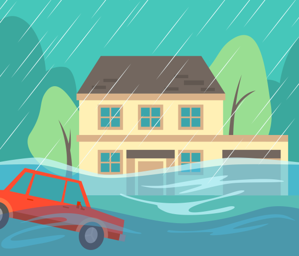 Наводнение мультяшное