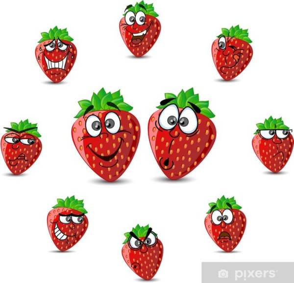 Земляника стилизация