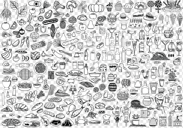 Наклейки черно белые