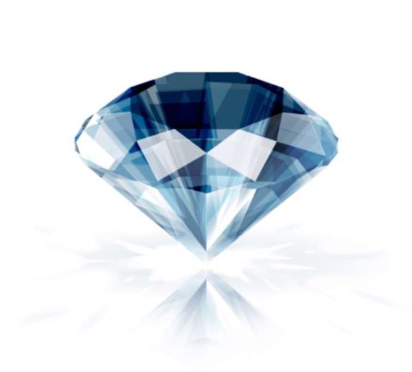 Бриллиант вектор реалистичный