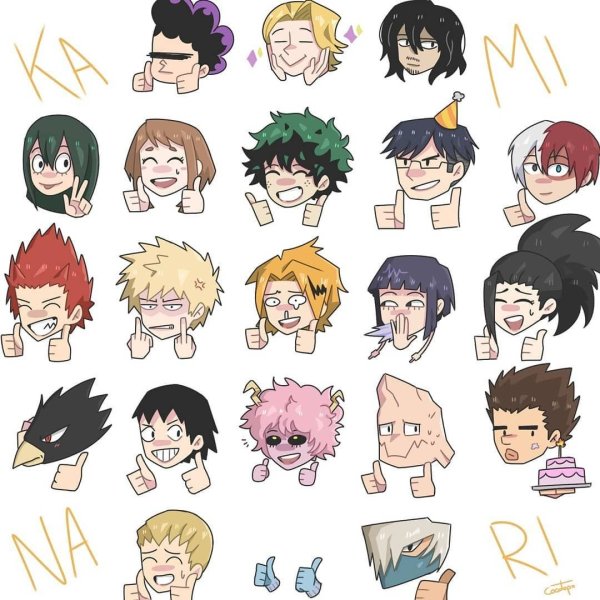 Моя геройская Академия персонажи Чиби