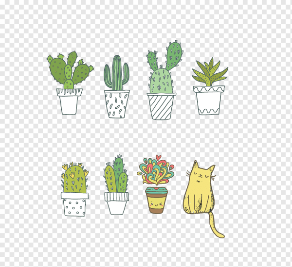 Мультяшный Кактус милый мотивация надпись