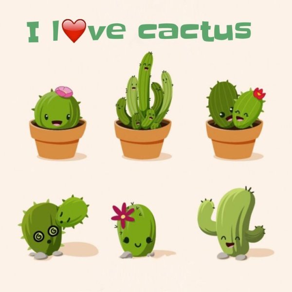 Милый Кактус вектор