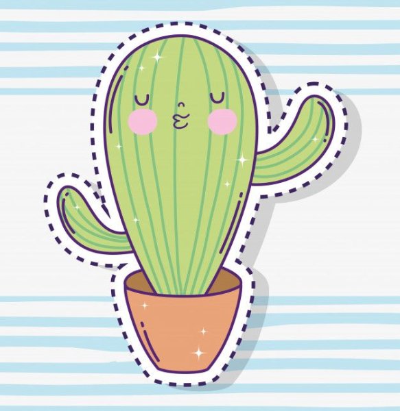 Стикеры кактусы