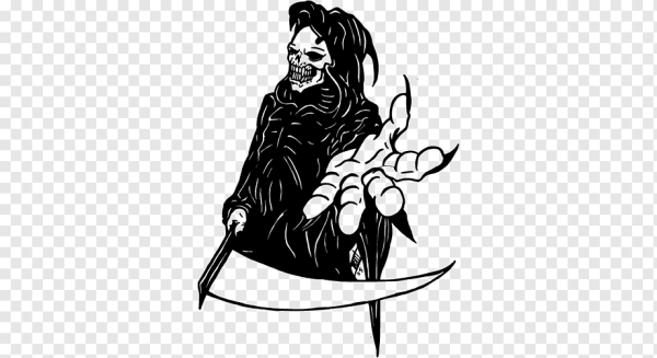 Смерть с косой эскиз