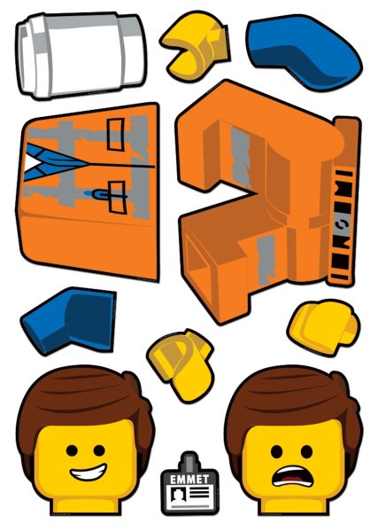 Наклейки лего Бэтмен