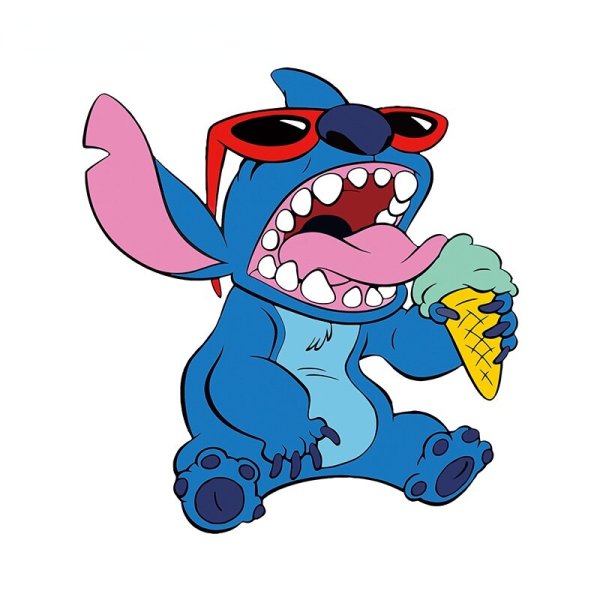 Стич наклейка на авто