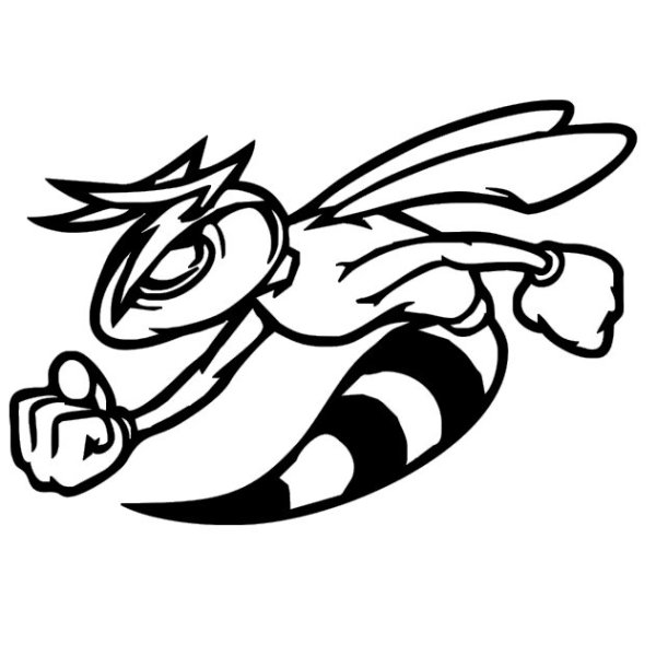 Наклейка пчела на автомобиль