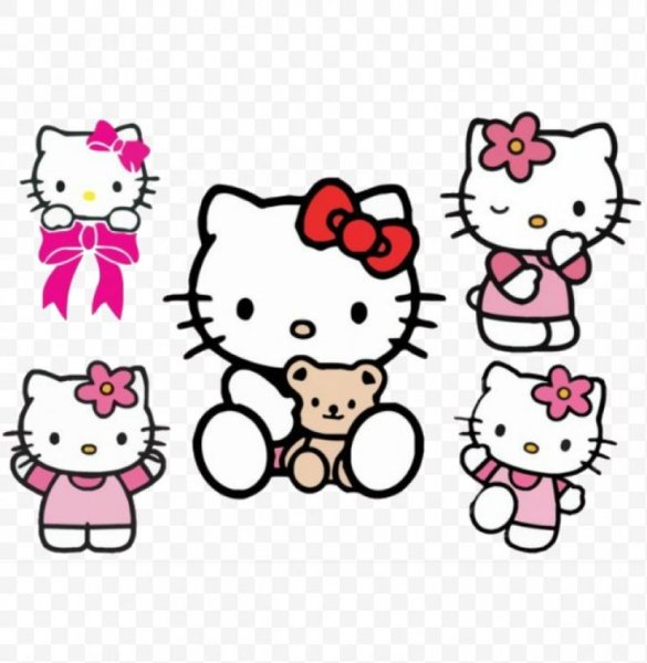 Стикеры срисовкаи Хеллоу Китти