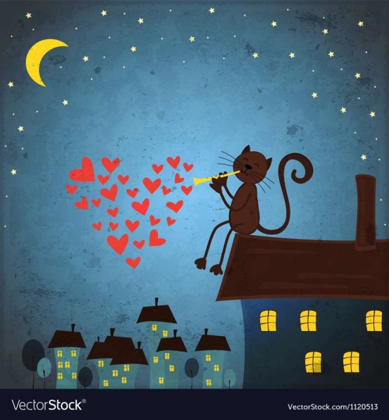 Влюбленные коты