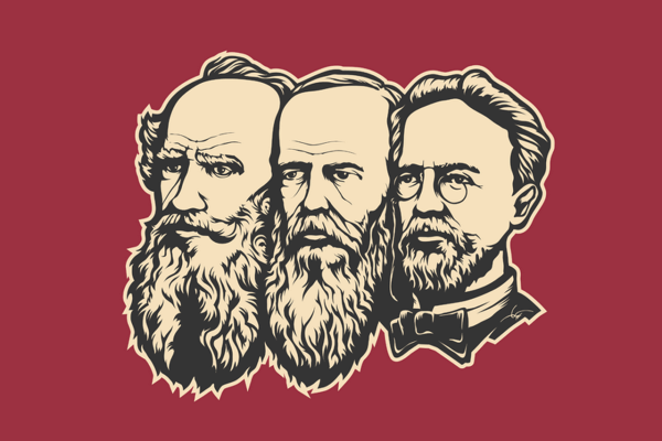 Русские Писатели рисунок