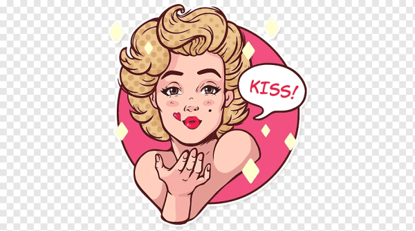 Стикеры вектор девушки