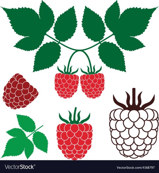 Стикер в виде малины