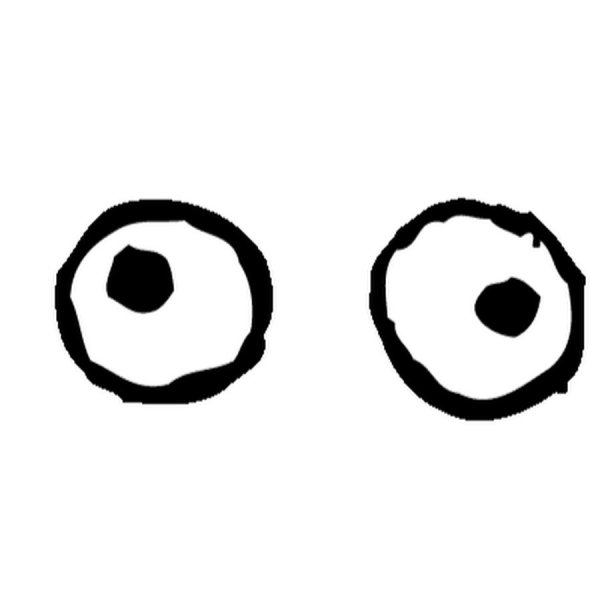 Безумные глаза без фона