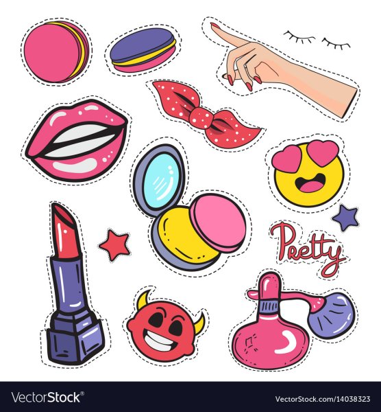 Помада для губ стикер